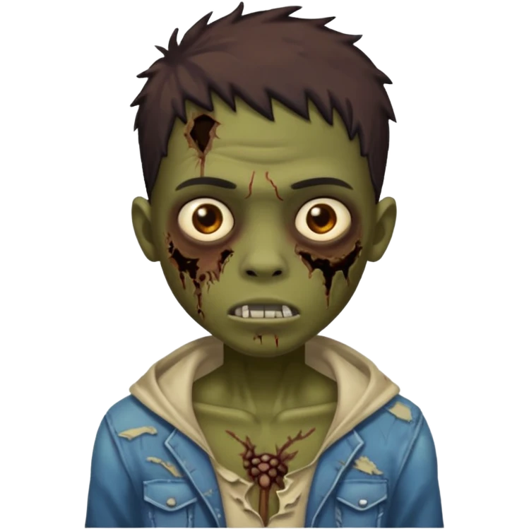 make a brown zumbi boy emoji
