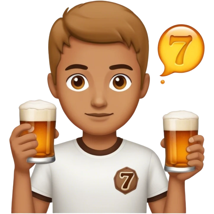 Can in a 7 brew shirt emoji