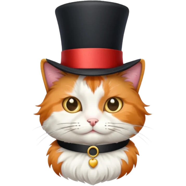 cat wearing a tophat emoji