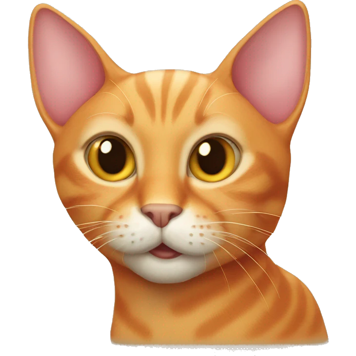 Long eared orange cat  emoji