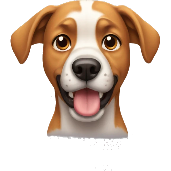Nervous dog emoji