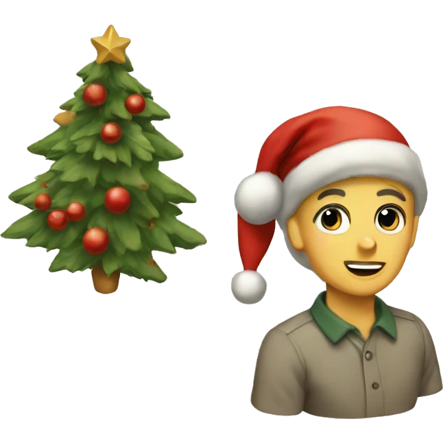 Vintage Christmas emoji