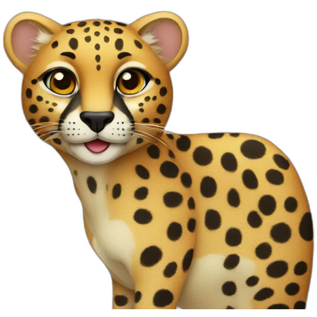 King Cheetah emoji