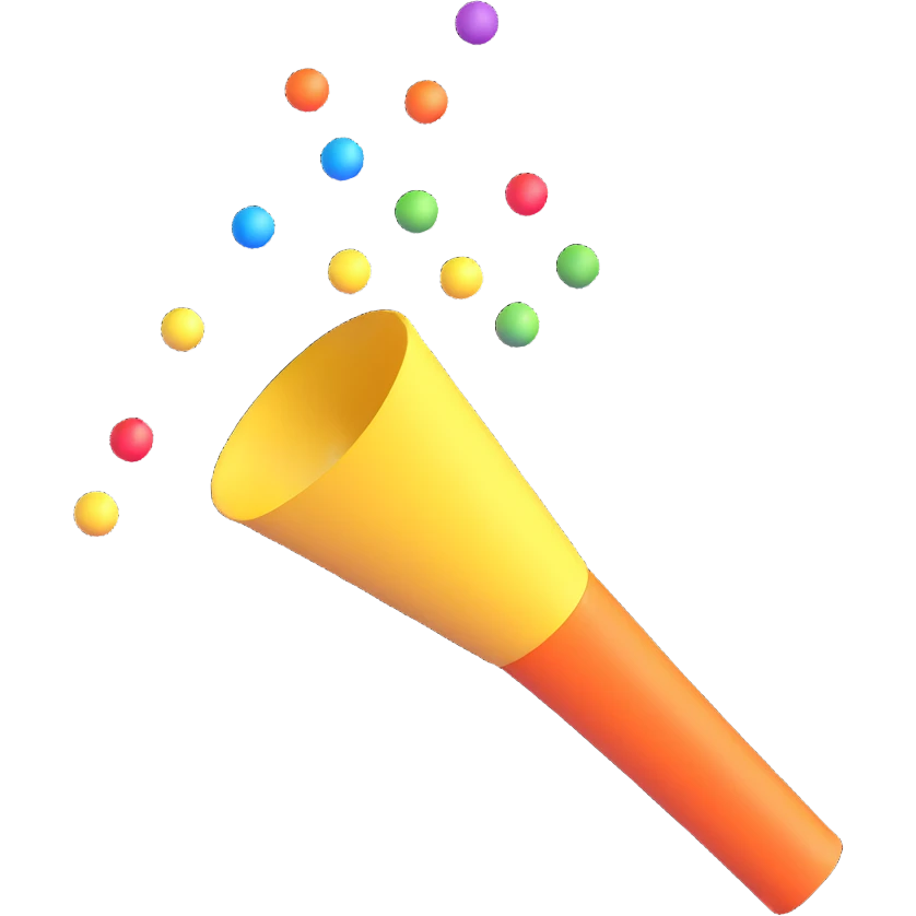 party popper emoji