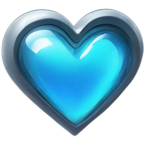beautiful futuristic heart emoji