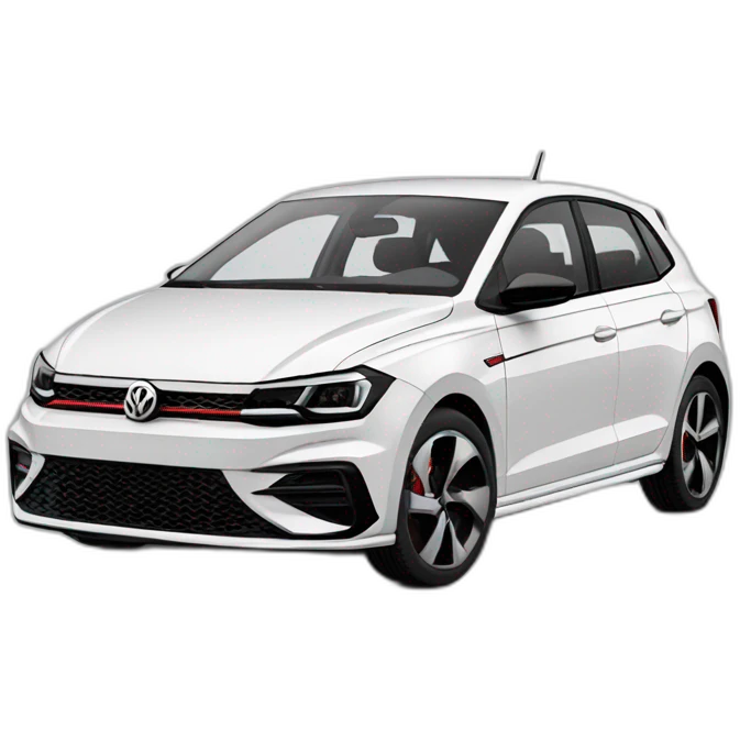 volkswagen polo 2019 gti white emoji