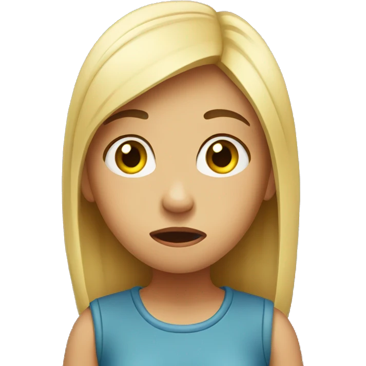 Confused girl  emoji