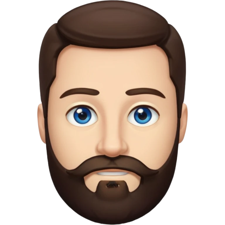 Ehren McGhehey (b.1976) with dark brown hair and beard emoji