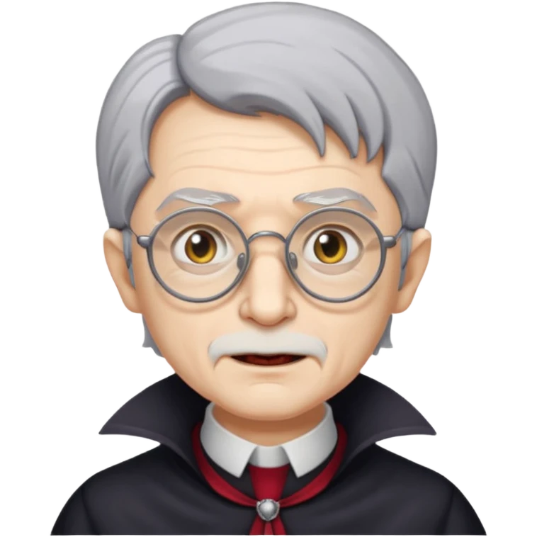 spectacled old vampire emoji