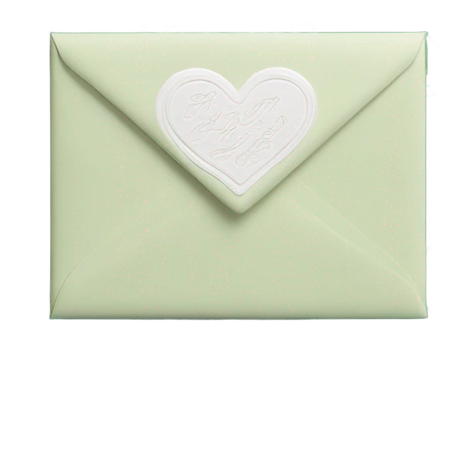 Deep green love mail  emoji