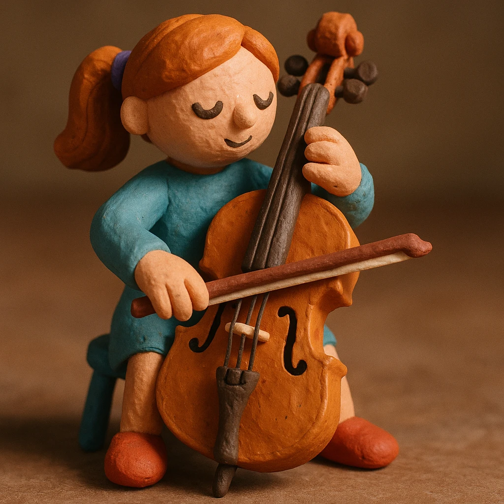 girl playing cello emoji