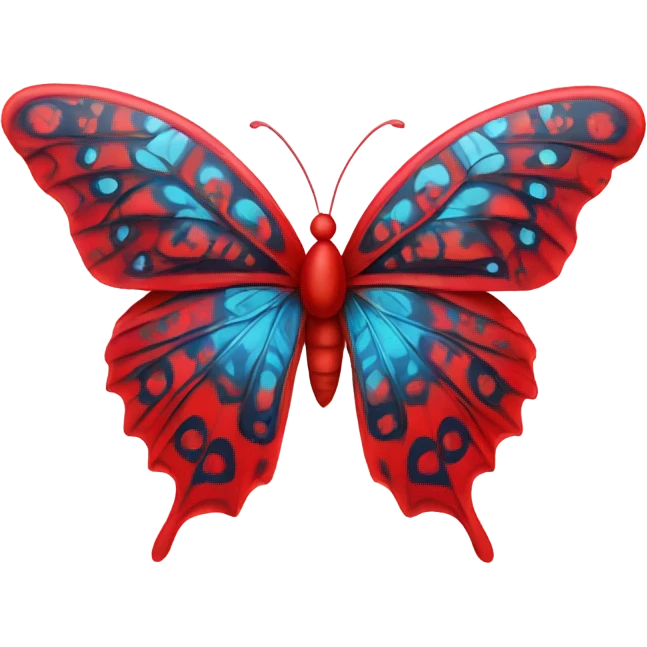 Red butterfly emoji