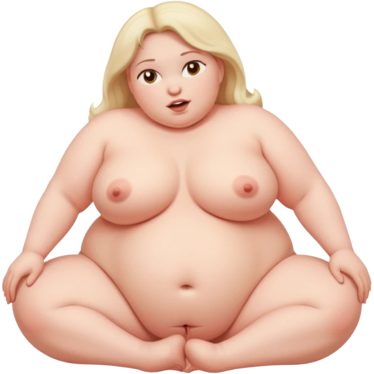 Random fat nude woman having sex emoji