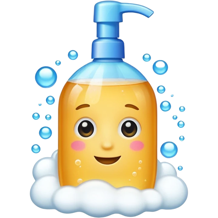 Shampoo for with foam emoji