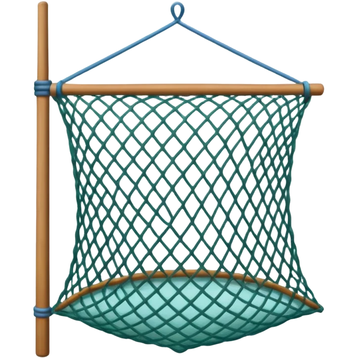 Fishing net a square net emoji