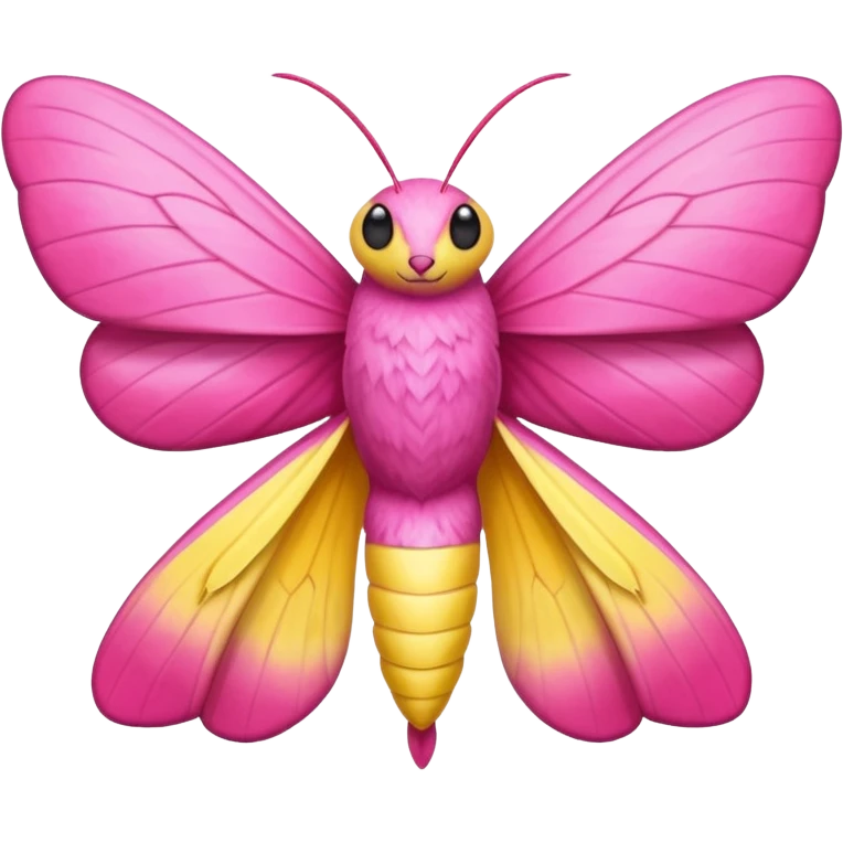 Rosy maple moth emoji