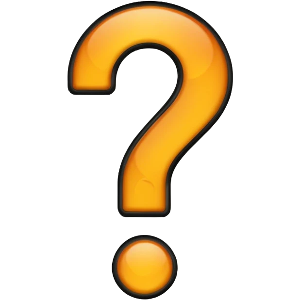 can you do one black question mark but make it transparent emoji