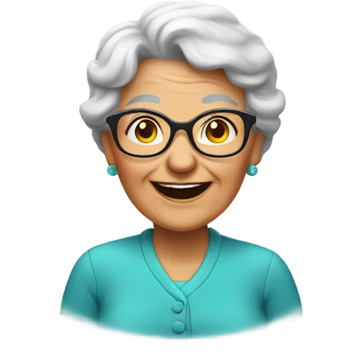 happy grandma  emoji