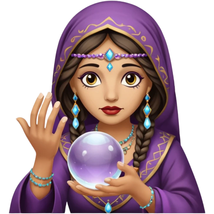 Gypsy fortune teller – Crystal ball




















 emoji