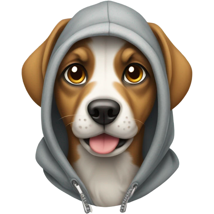 Dog woth hoodie emoji