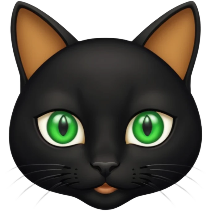 black cat face emoji