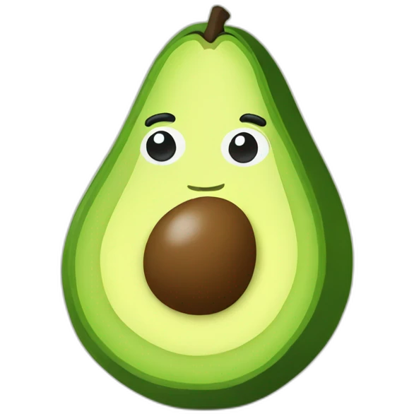 agreeing avocado emoji