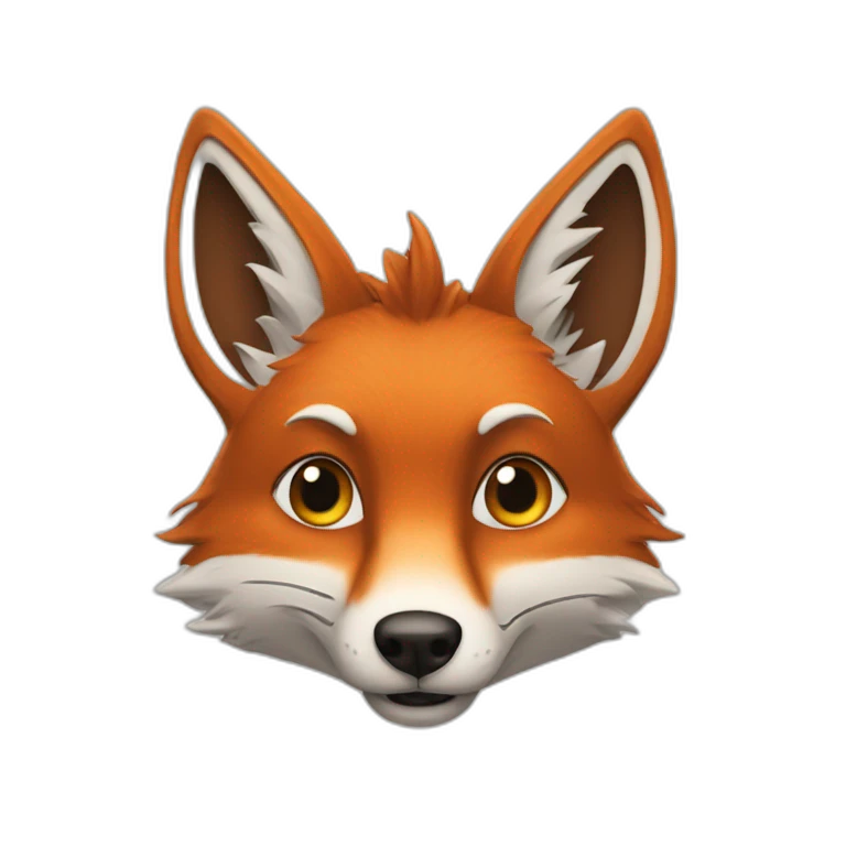 Renard méchant emoji
