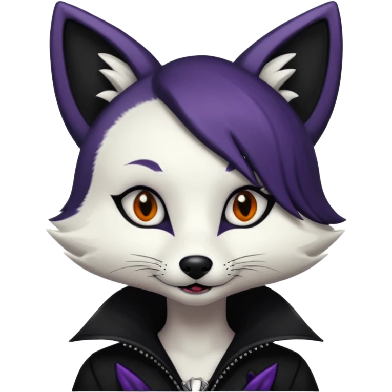 Goth fox emoji