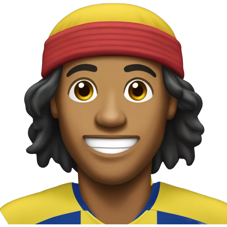 Ronaldinho Brazilian soccer player emoji