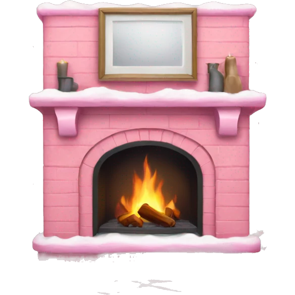 Winter Pink FirePlace emoji