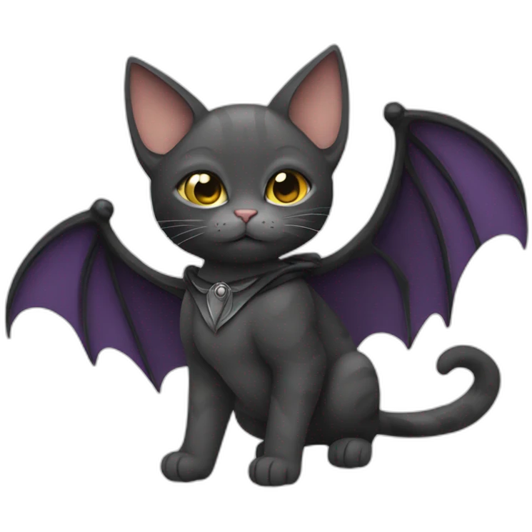 cat with bat wings emoji