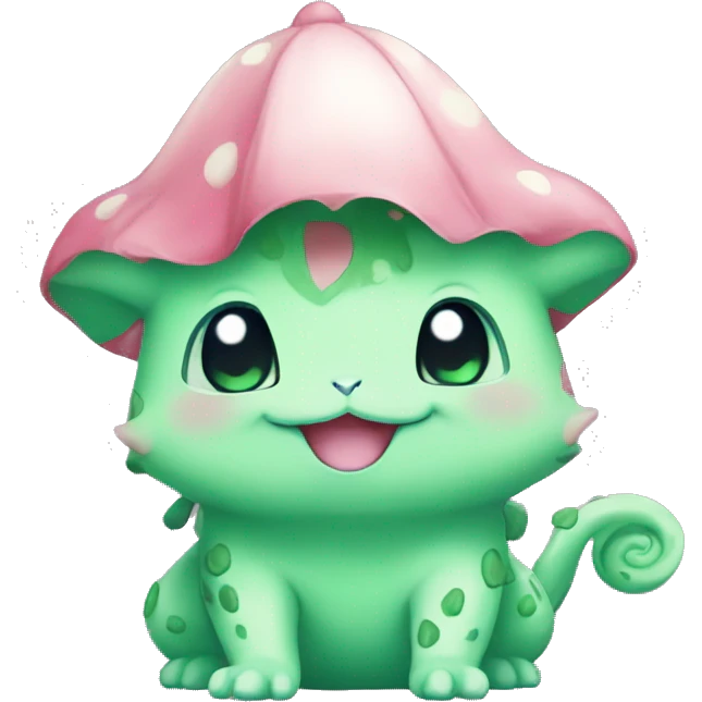 Kawaii Chibi Bulbasaur Full Body emoji