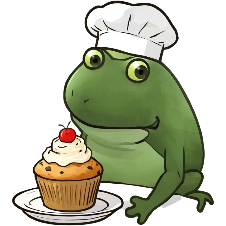 Muffin on a dish emoji