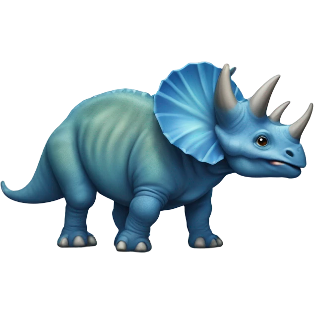 Blue triceratops  emoji