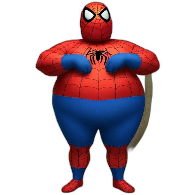 Fat-spiderman-on-an-island emoji
