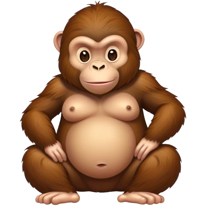 Pregnant ape emoji
