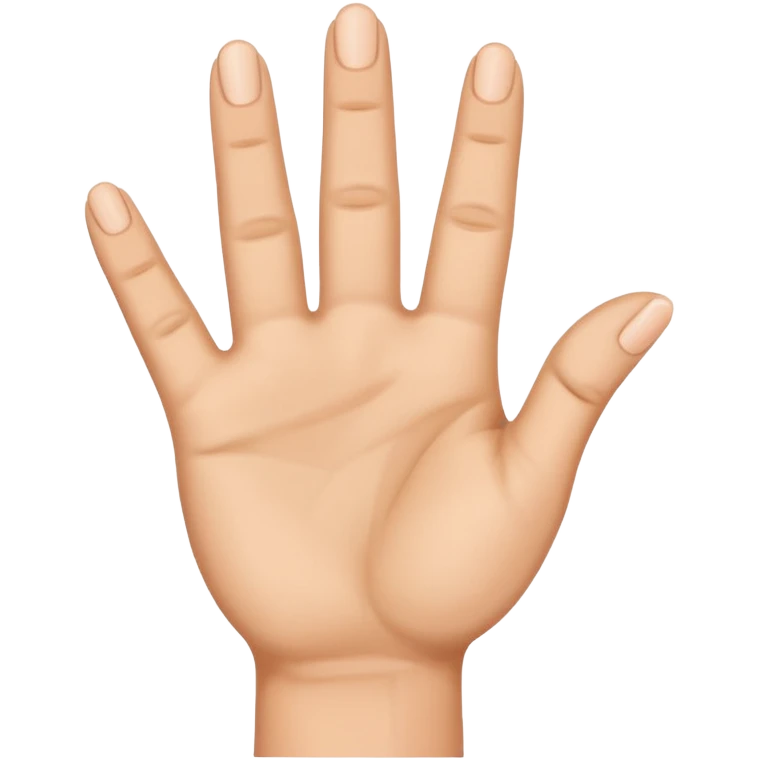 The last 3 fingers up emoji