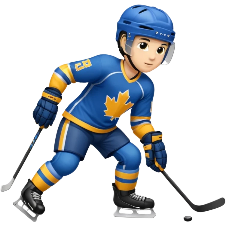 Hockey player skating  emoji