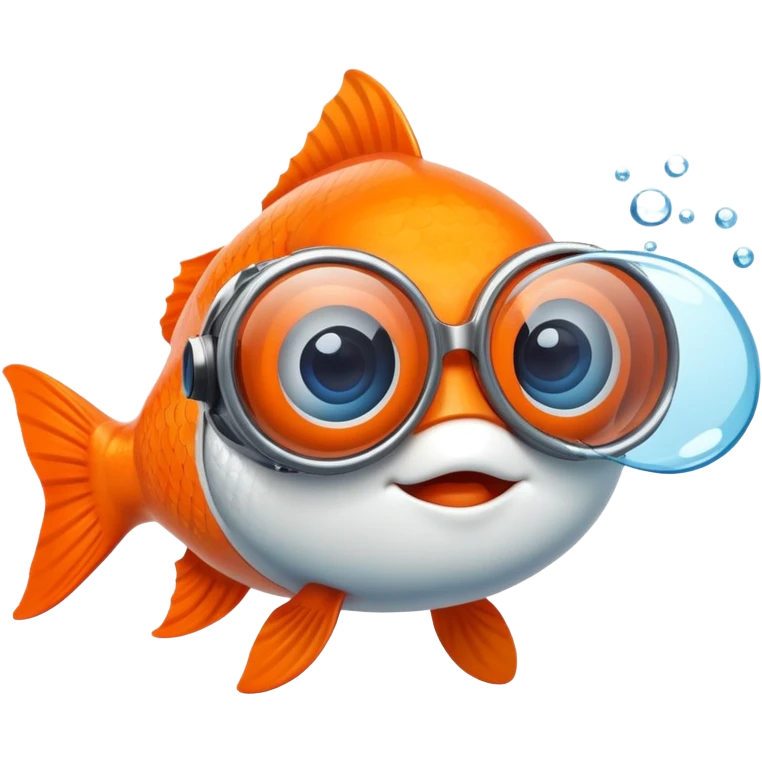 Fish with swimming goggles  emoji