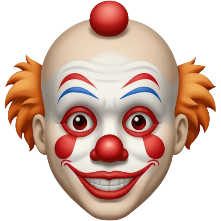 Clown WITH WHITE STROKE emoji