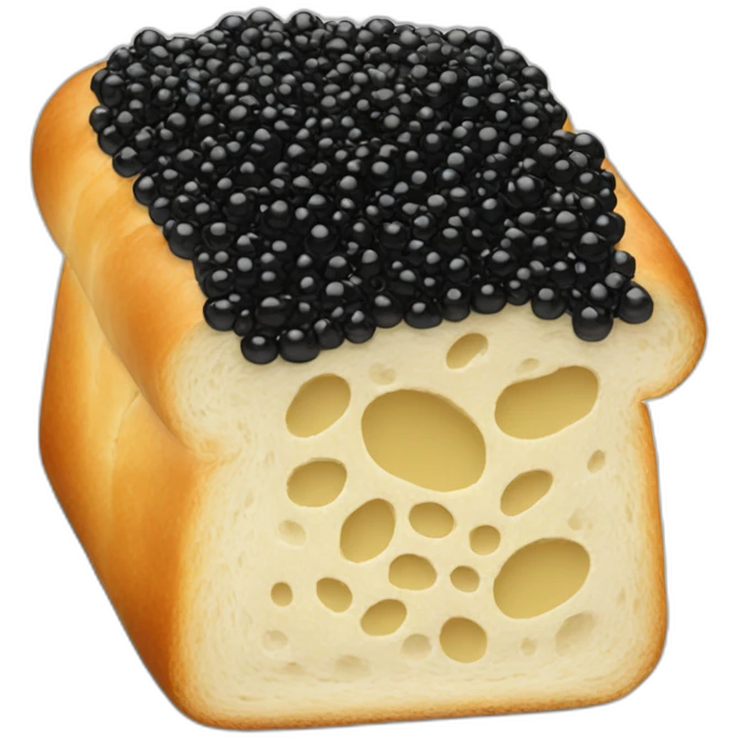 caviar bread emoji