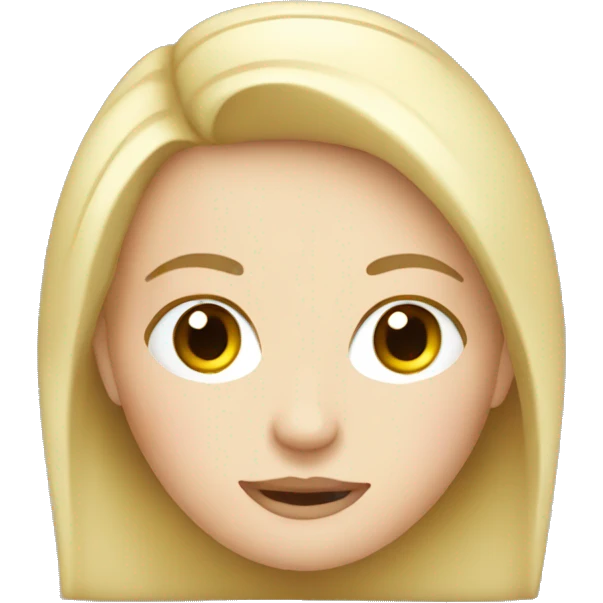 White girl in car emoji