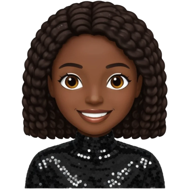 K-Ci from Jodeci/K-Ci & JoJo with dark brown, black sequin outfit emoji