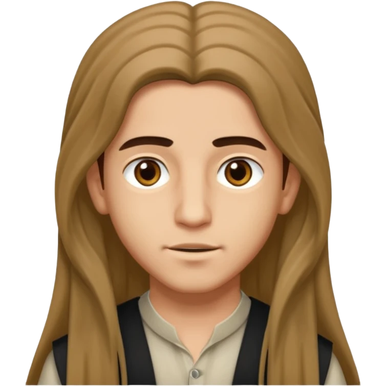 Boy arab long hair emoji