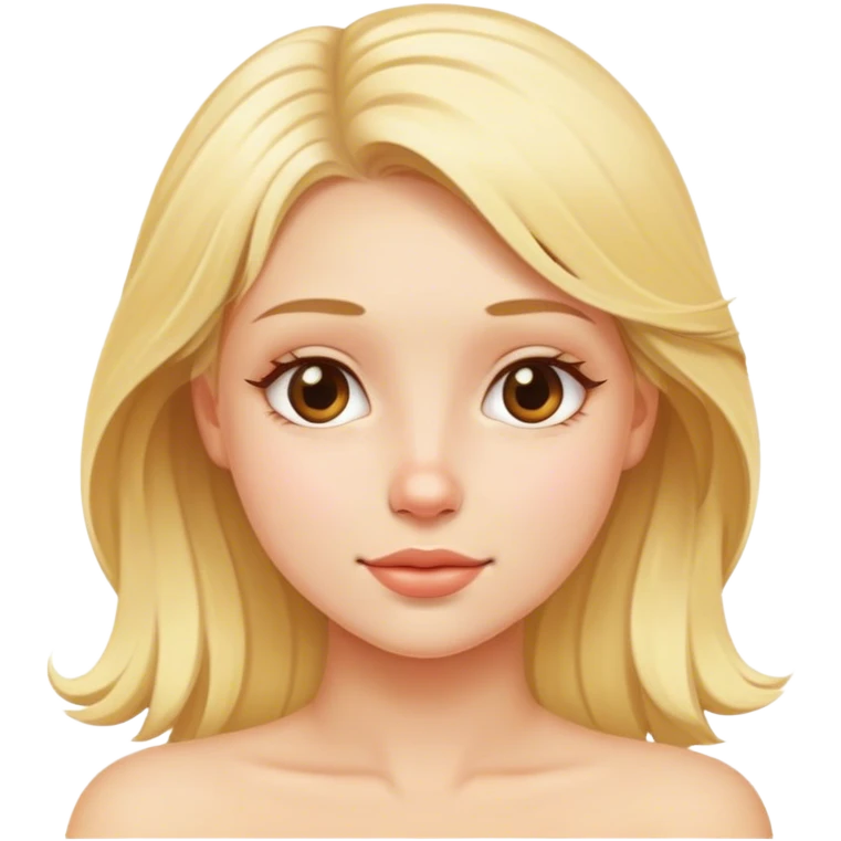 Blond girl relax emoji