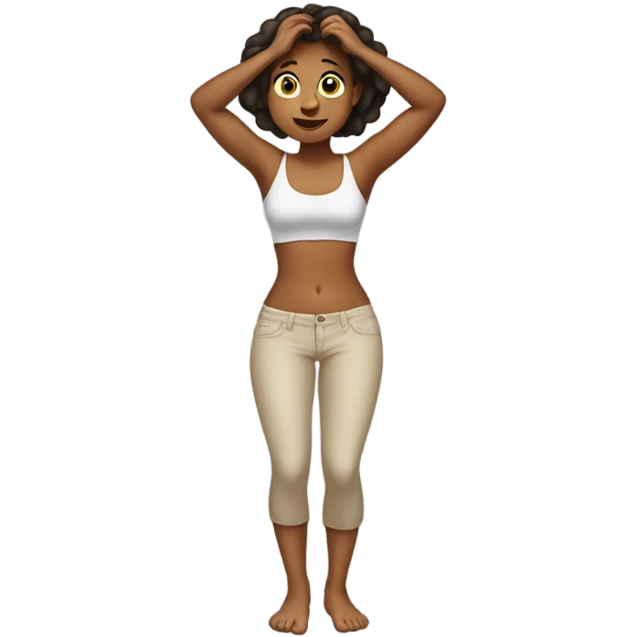 taking shirt off girl emoji