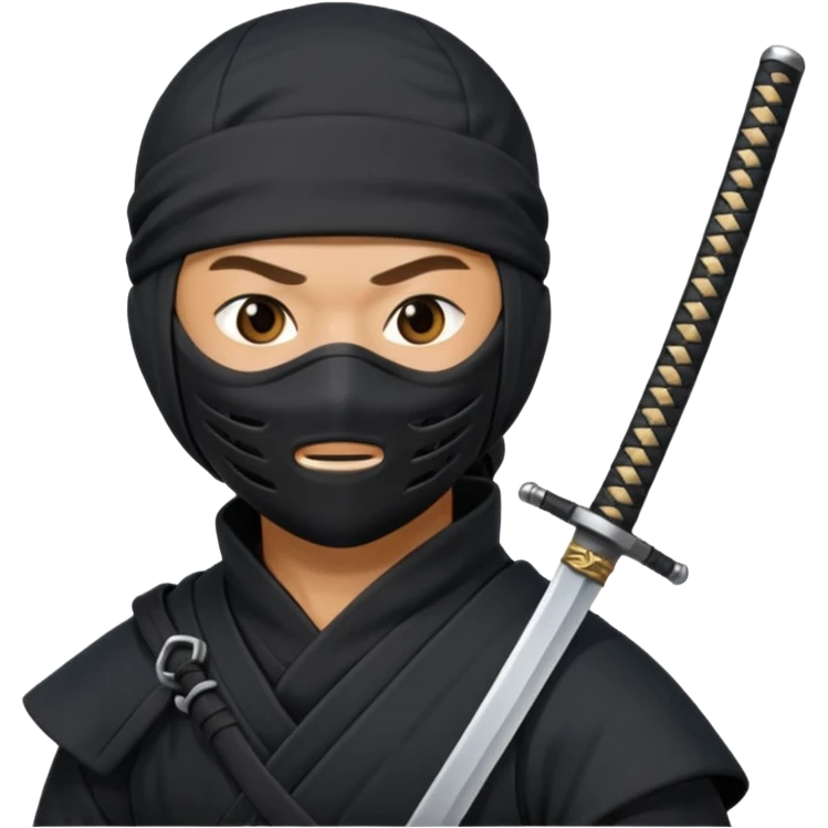 ninja with sword emoji
