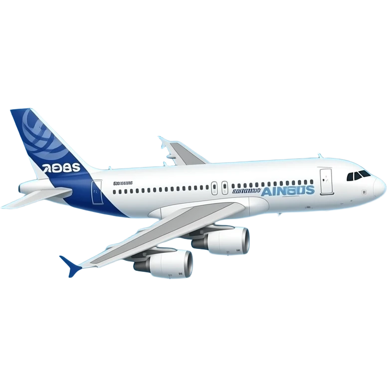 ""An Airbus 100 in the air" emoji