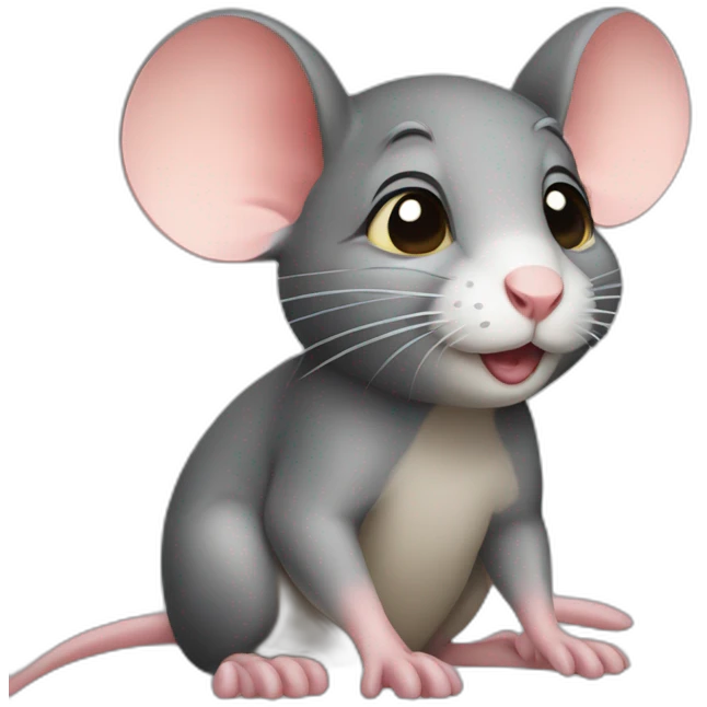cute rat side eye emoji