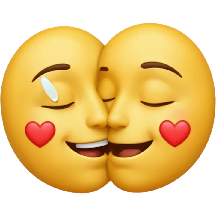 Kissing emoji with closed eyes emoji